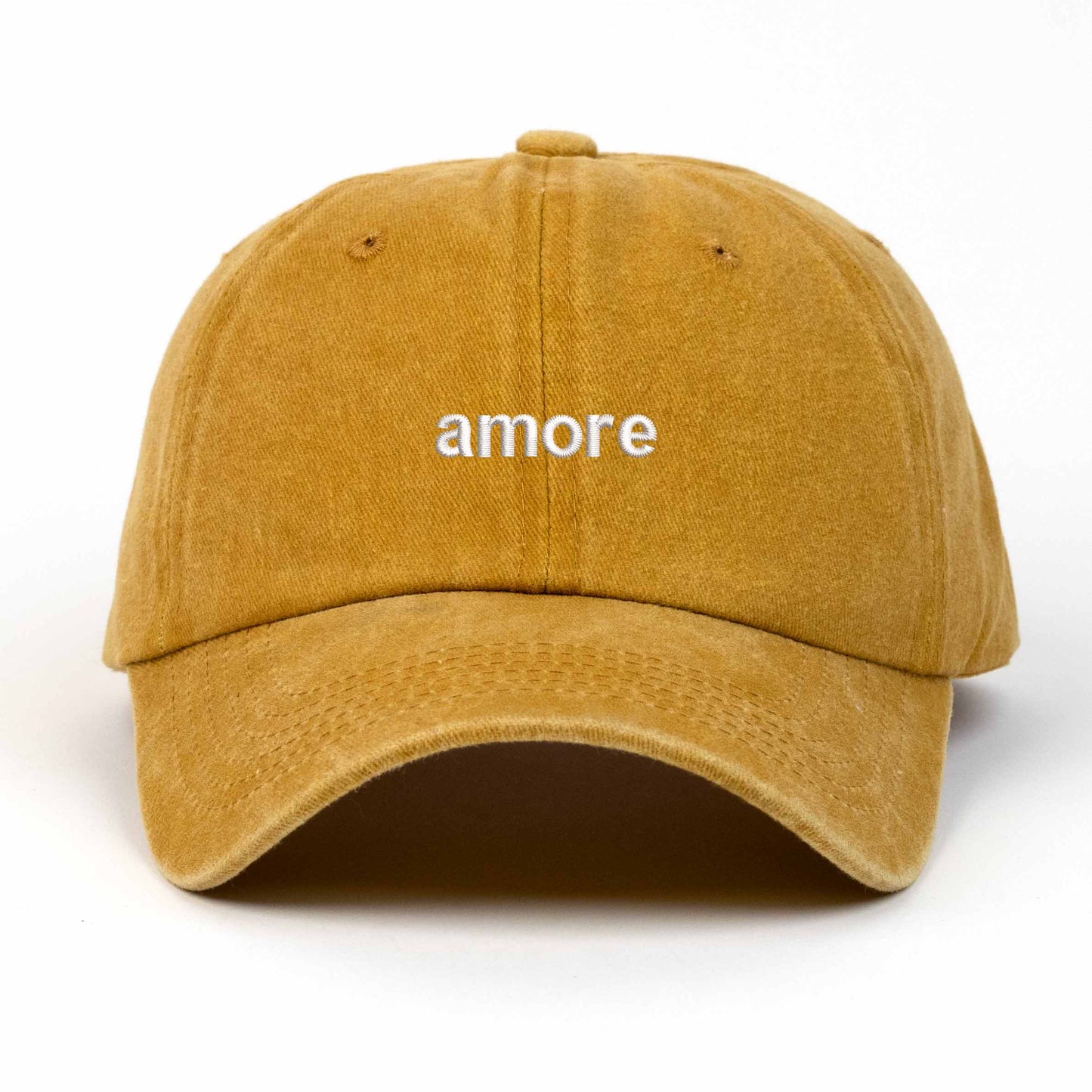 Amore Embroidered Washed Cap