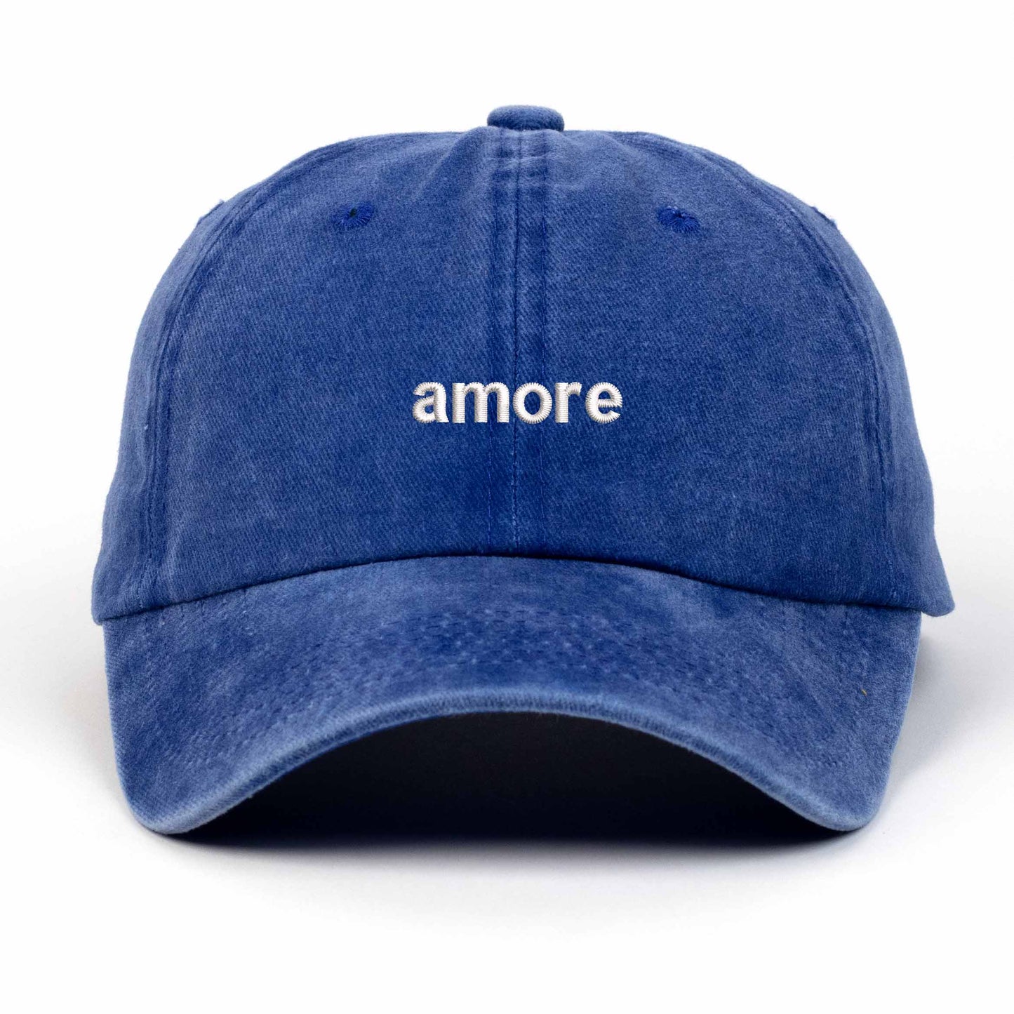 Amore Embroidered Washed Cap