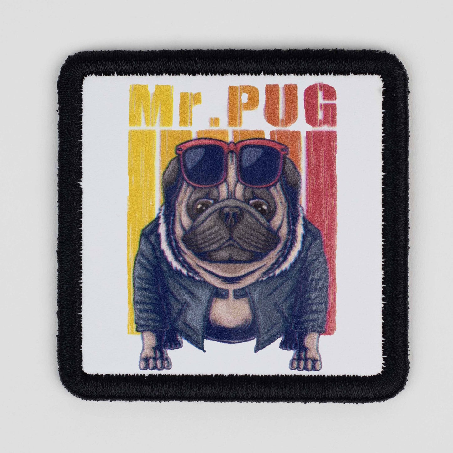 Mr Pug Logo Patch