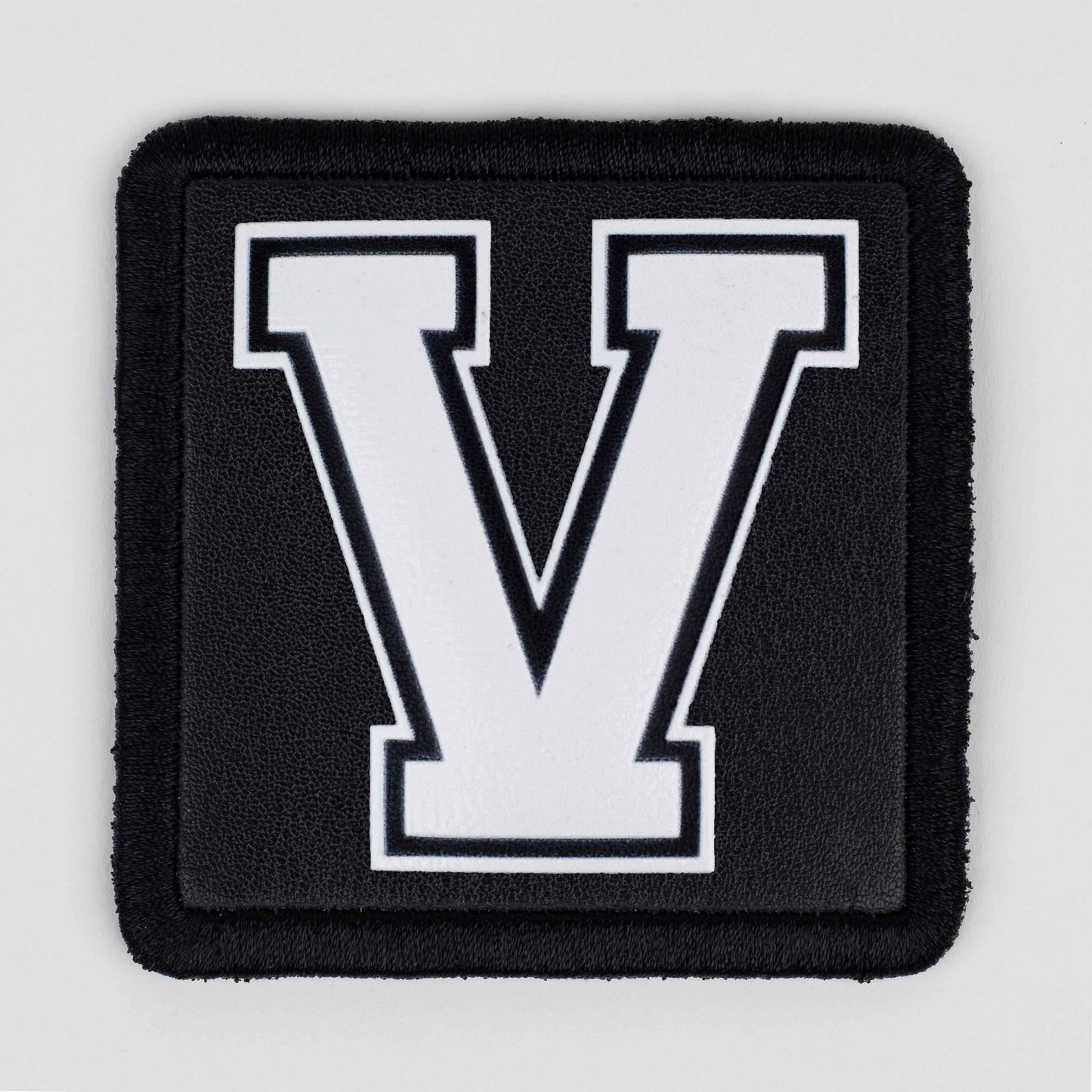 V Logo Black Patch