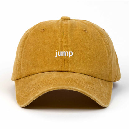 Jump Embroidered Washed Cap