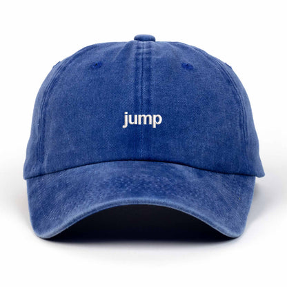 Jump Embroidered Washed Cap
