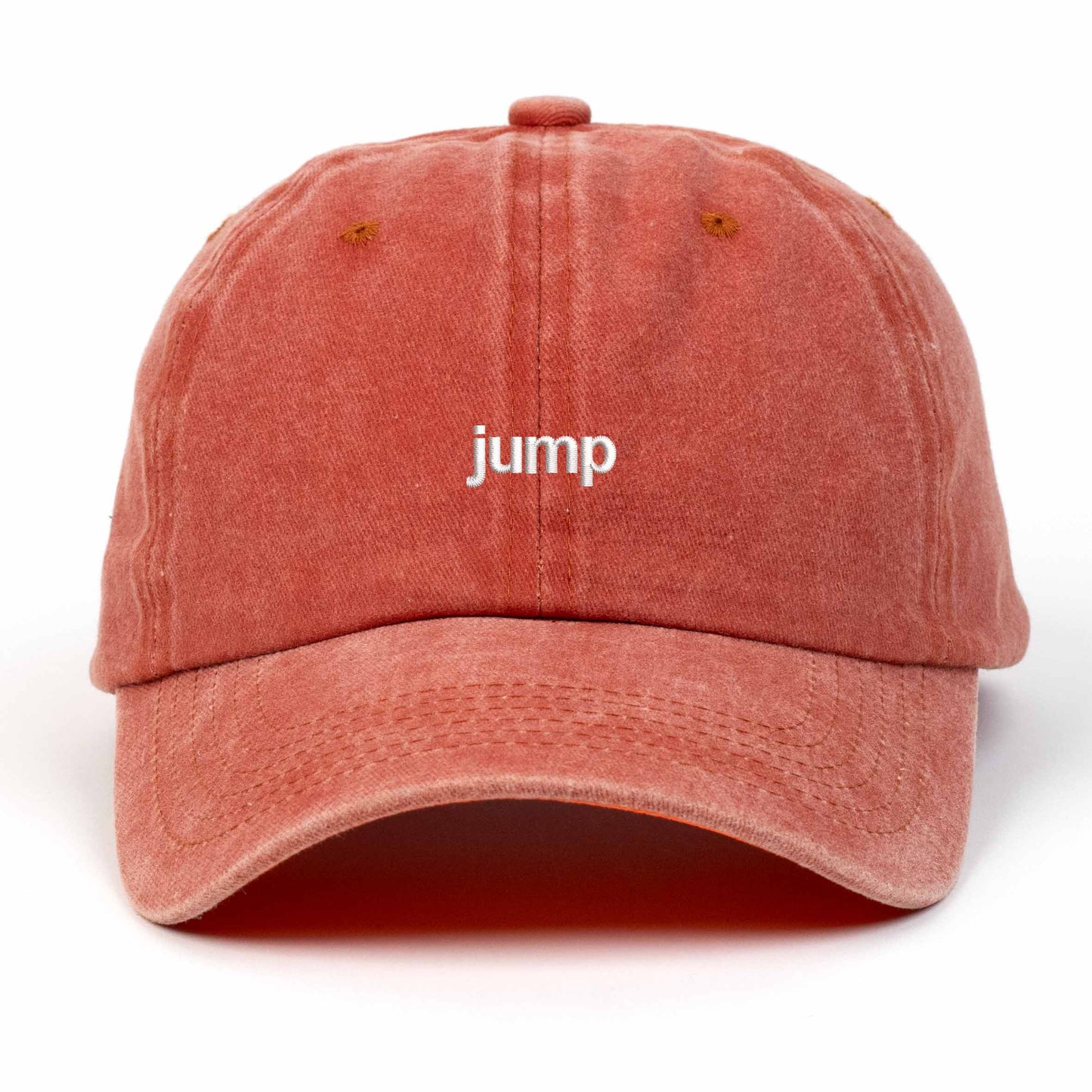 Jump Embroidered Washed Cap