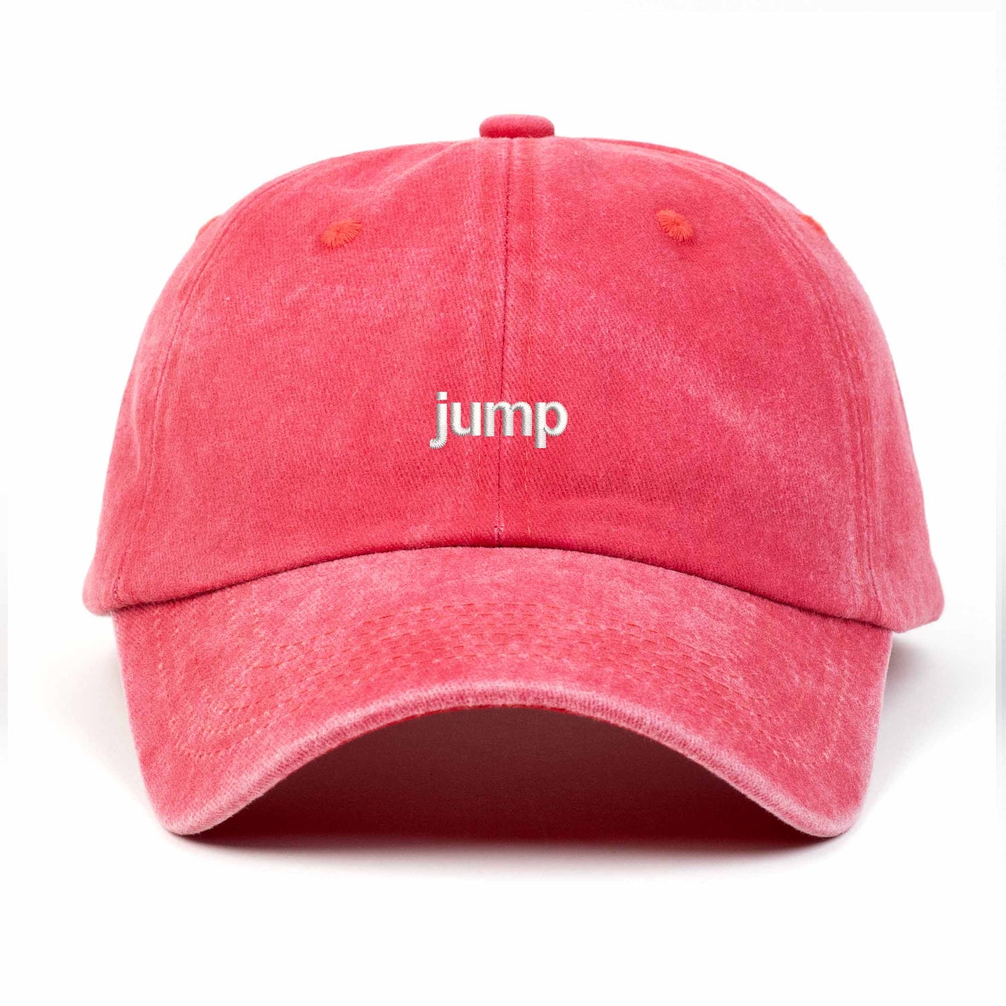 Jump Embroidered Washed Cap