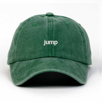 Jump Embroidered Washed Cap