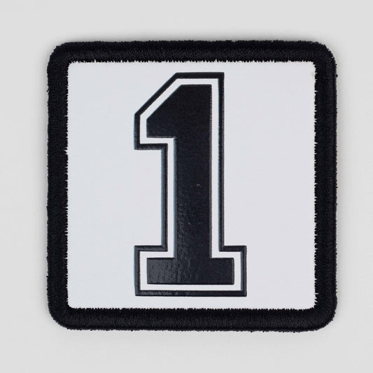 1 Logo White Patch