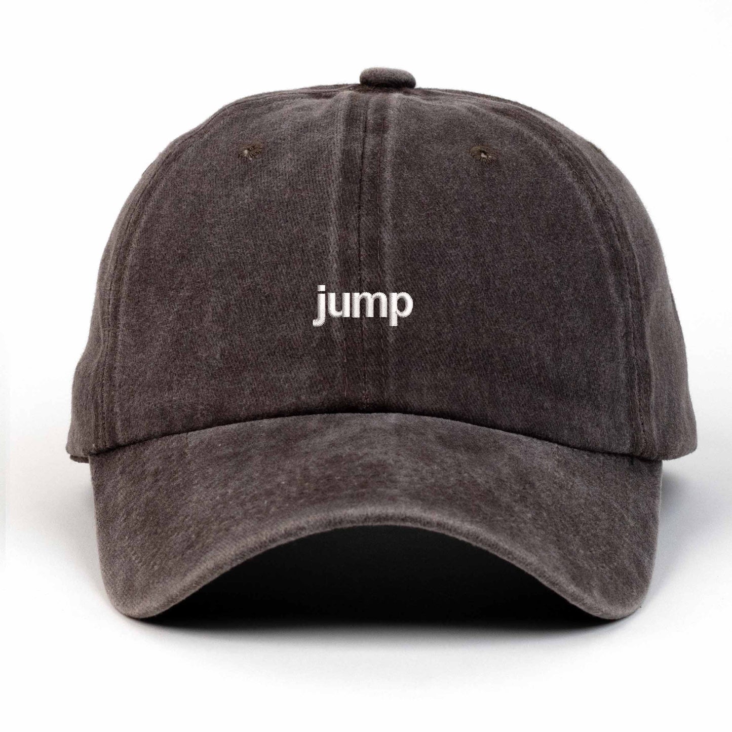 Jump Embroidered Washed Cap