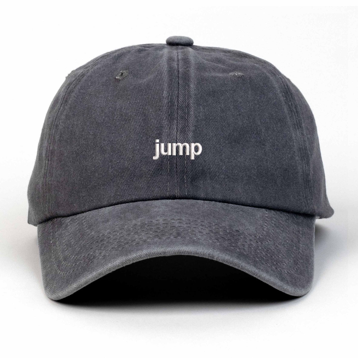 Jump Embroidered Washed Cap