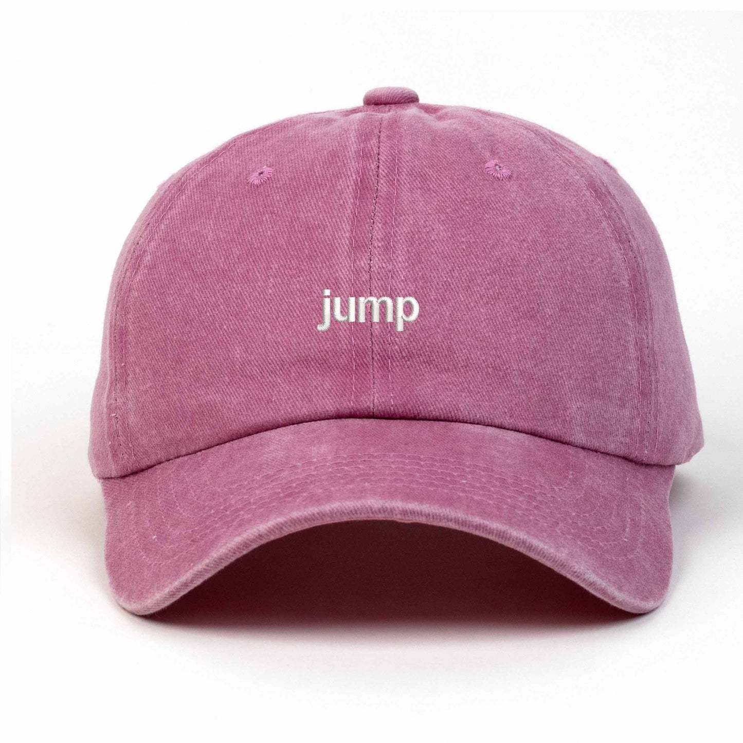 Jump Embroidered Washed Cap