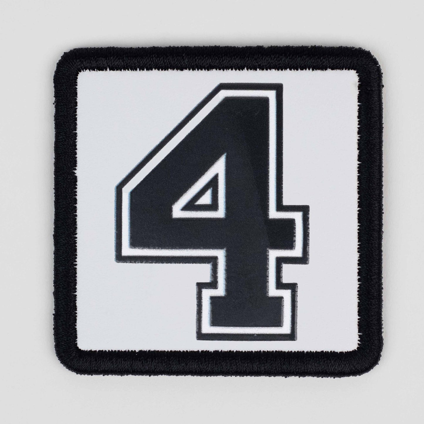 4 Logo White Patch