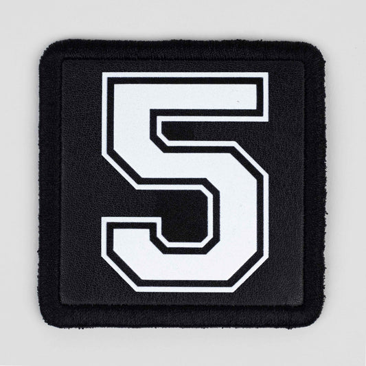 5 Logo Black Patch
