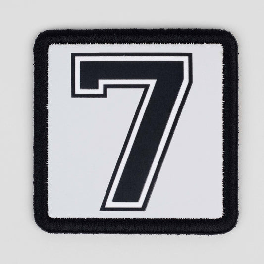 7 Logo White Patch