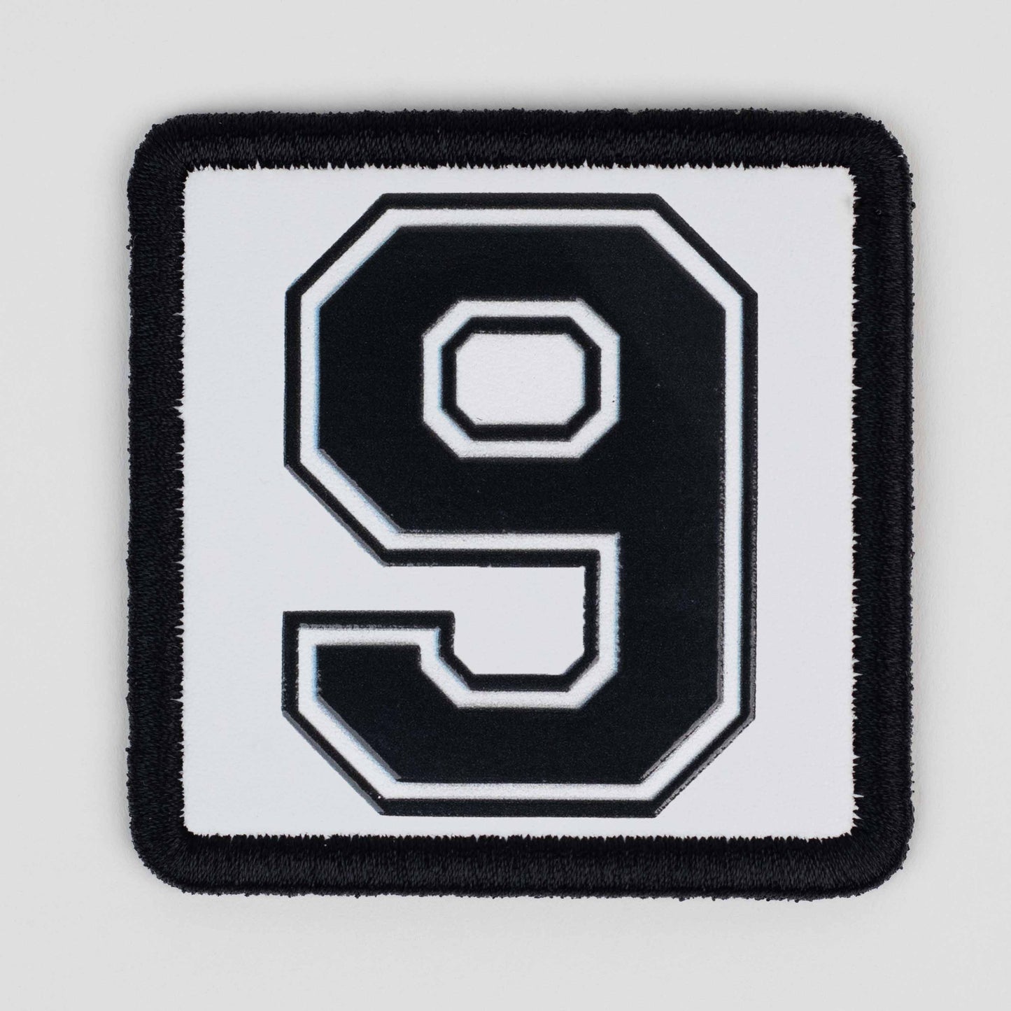 9 Logo White Patch