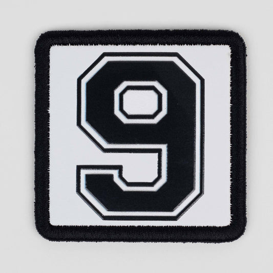 9 Logo White Patch