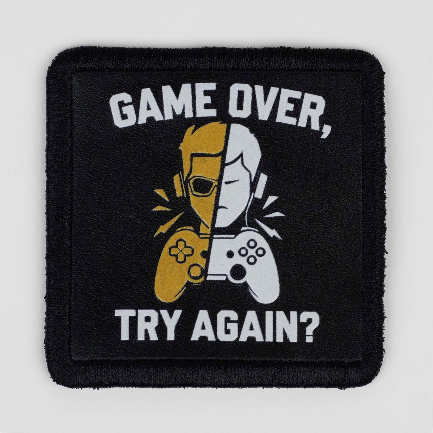 Game Over Try Again Logo Patch