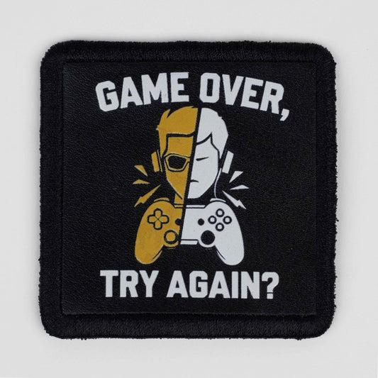 Game Over Try Again Logo Patch