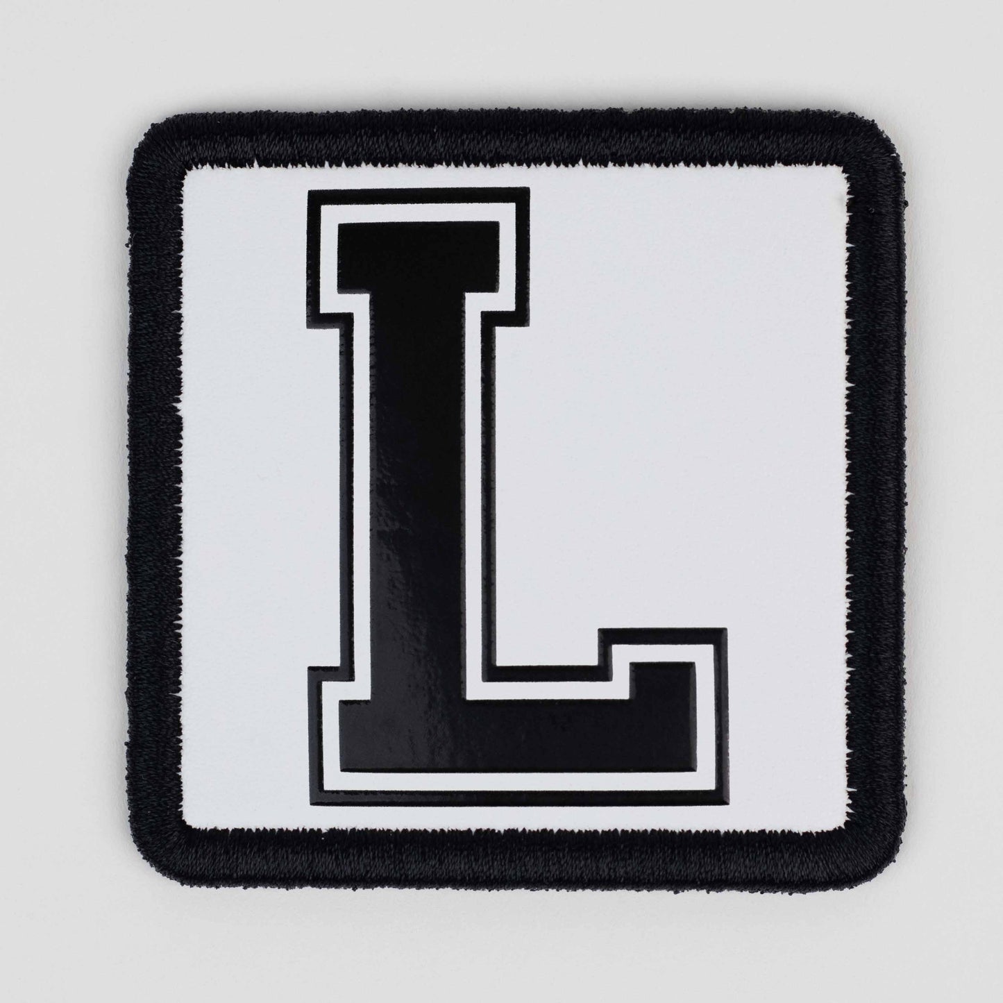 L Logo White Patch