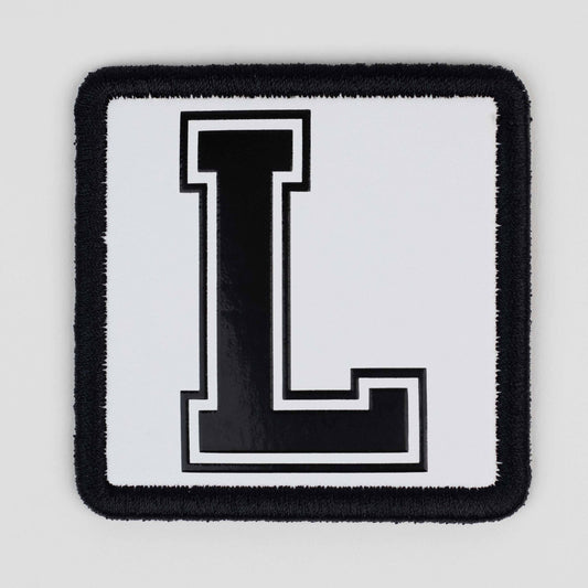 L Logo White Patch