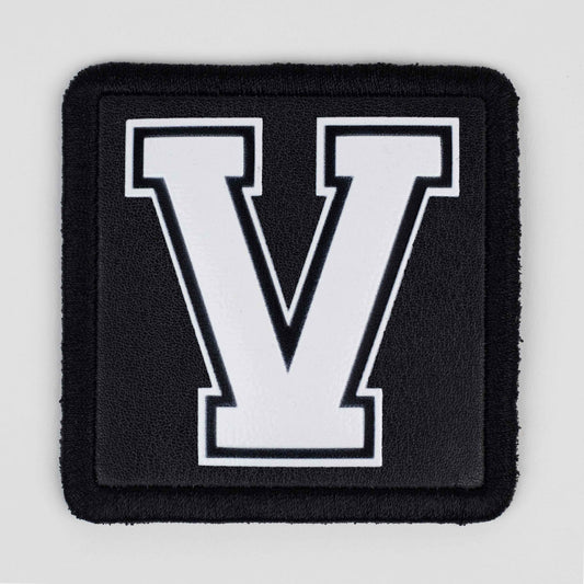 V Logo Black Patch
